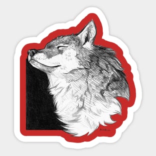 Sunny Wolf Sticker